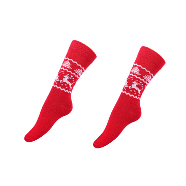 Fall Into The Alpaca Wool Socks Terry Knitting Premium Alpaca Reindeer Socks For Unisex