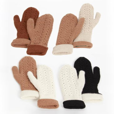 Alpaca Fluffy Guardians Of Hands Knitting Peruvian Alpaca Wool Twi Ply Reversible Gloves For Female