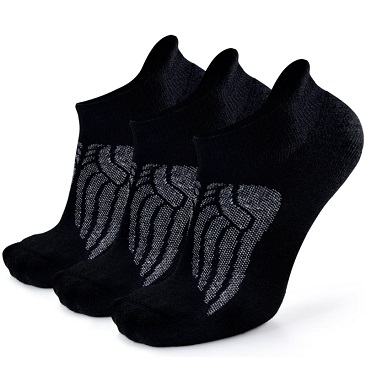 merino wool arch support running socks
