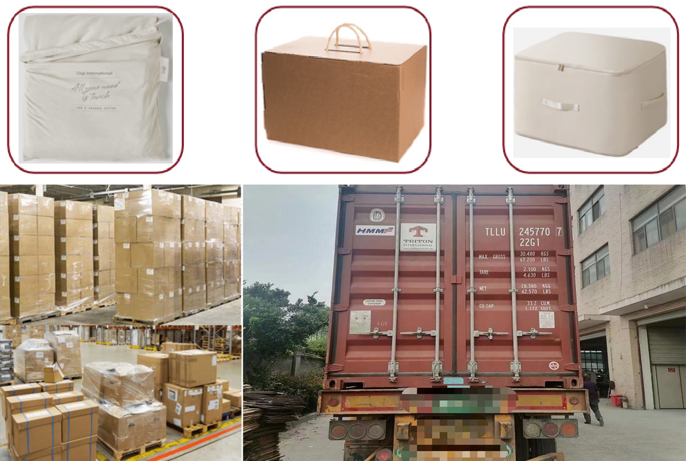 bedding packing delivery