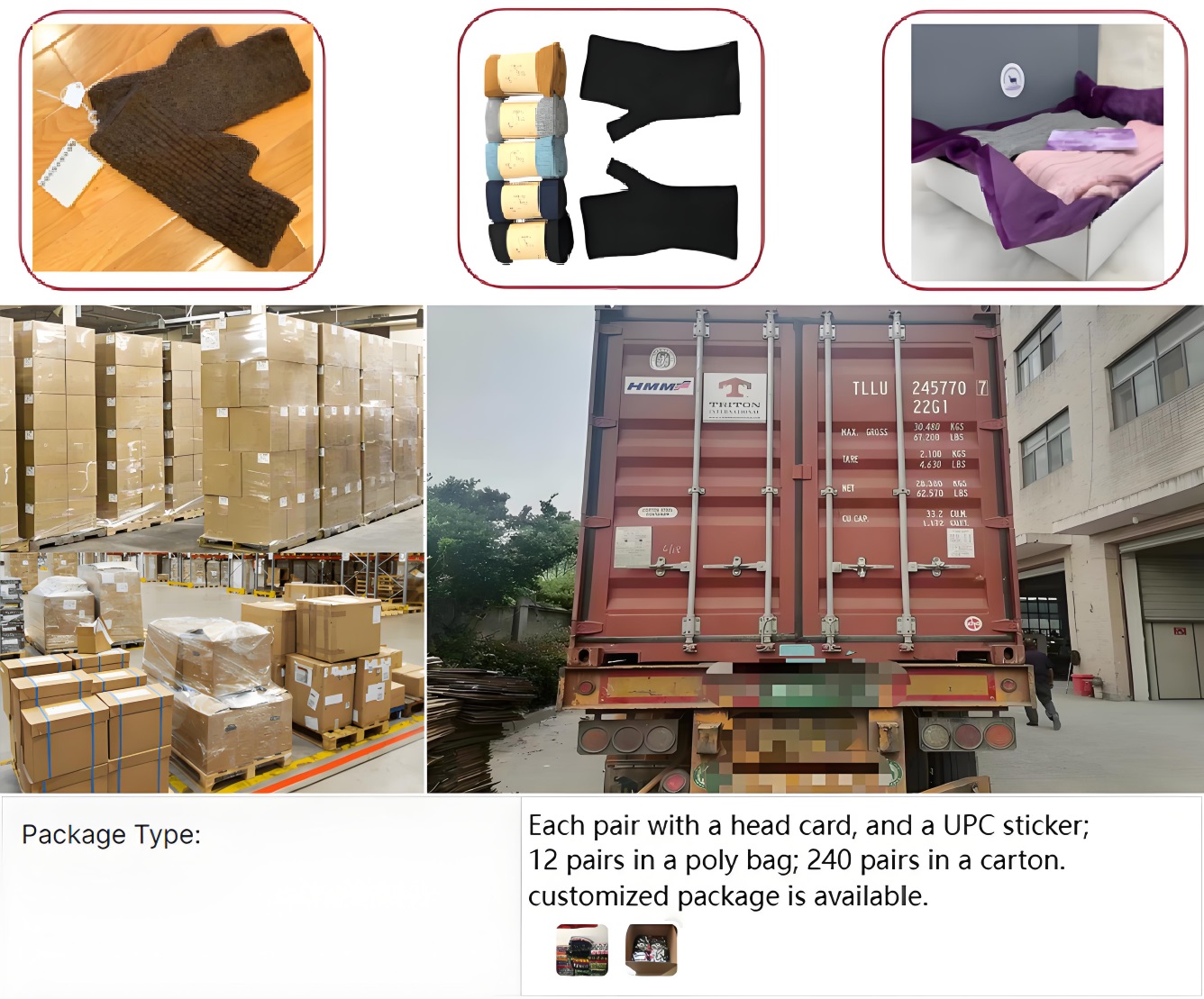 gloves packing delivery