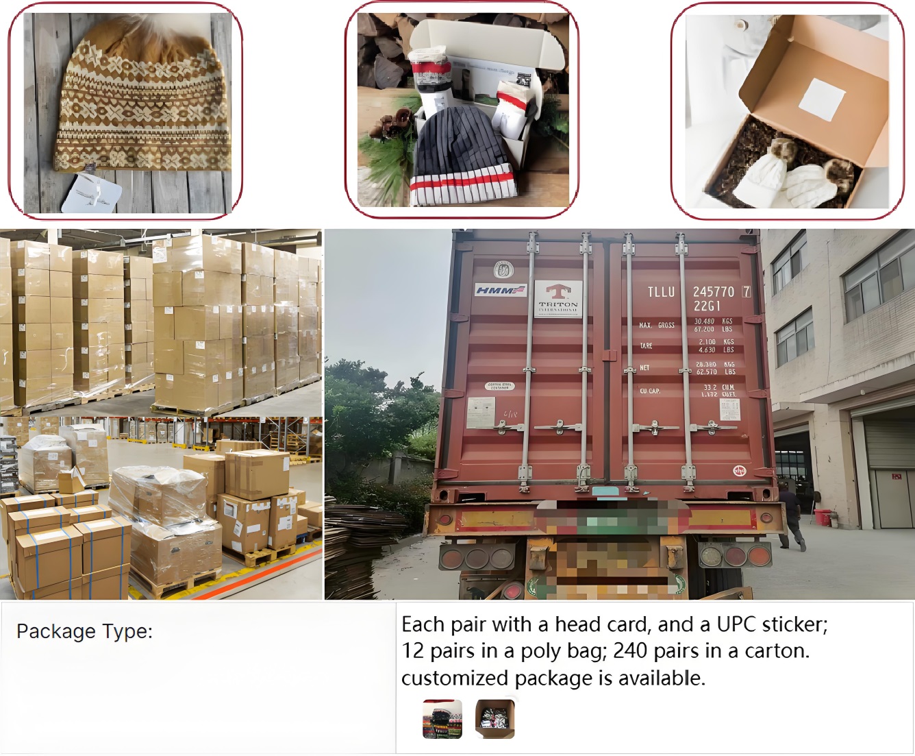 hat packing delivery