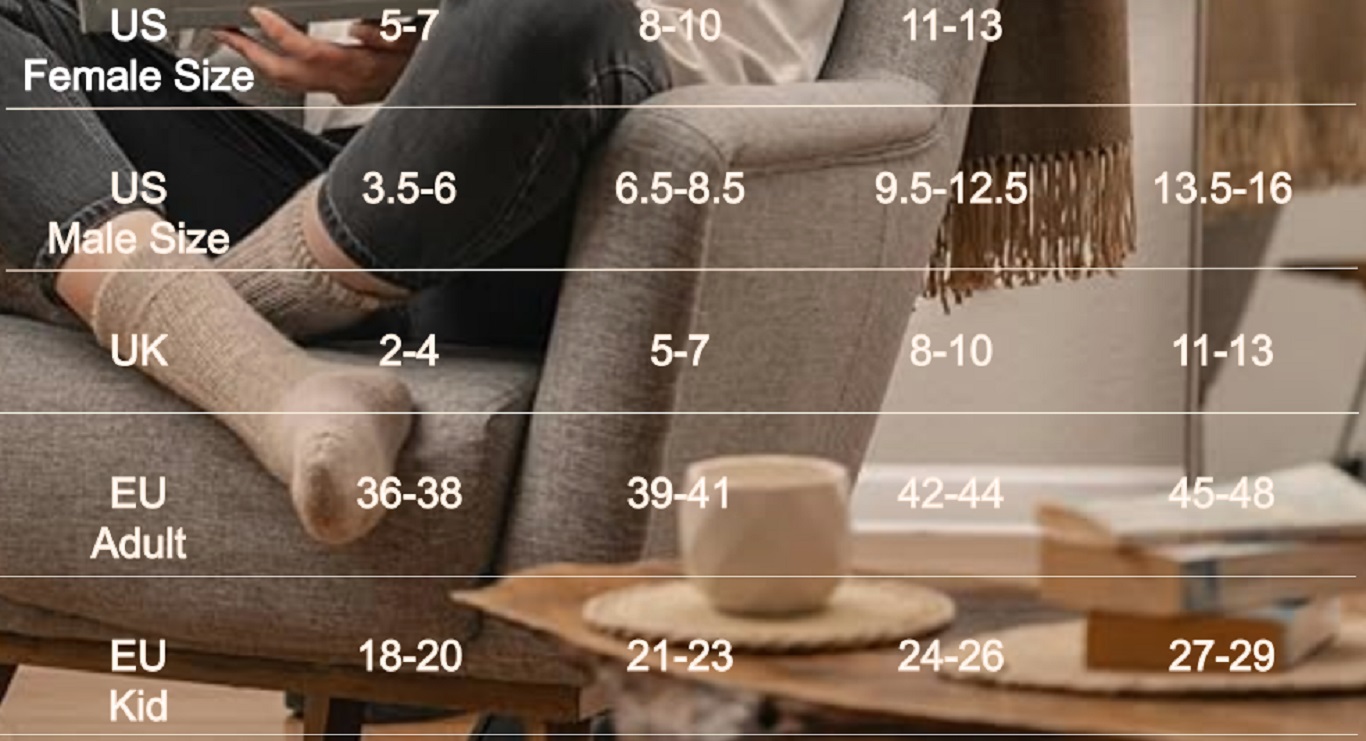 socks size guide